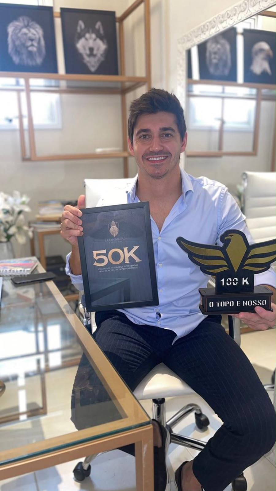 Jair Barboza com prêmios de faturamento 50K e 100K