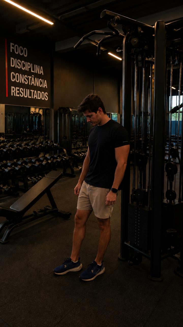 Jair Barboza antes: Personal Trainer estagnado e exausto na academia